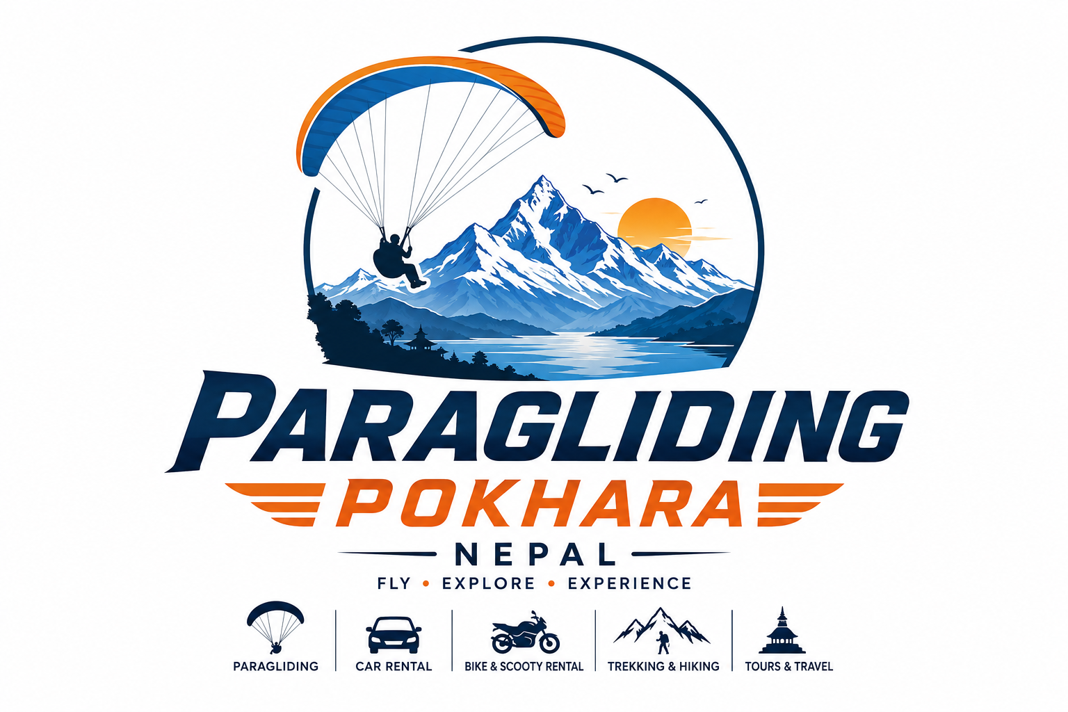 Paragliding Pokhara Nepal logo