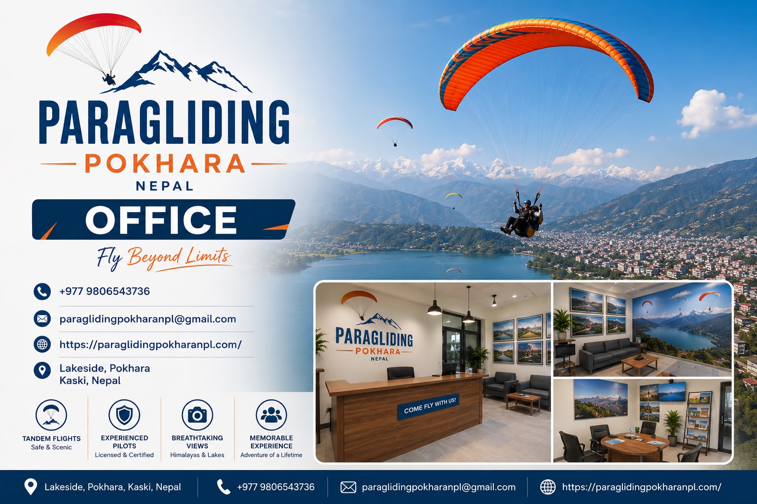 Paragliding Pokhara Nepal Office information